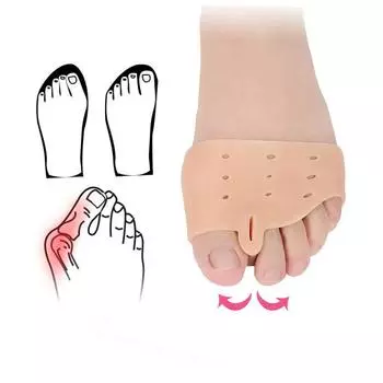 Гелевая подушечка для передней части стопы, подушечки для подушечек стопы, дышащая противоскользящая стелька, плюсневые подушечки, облегчение боли, защита для ухода за ногами 1Pair белый
