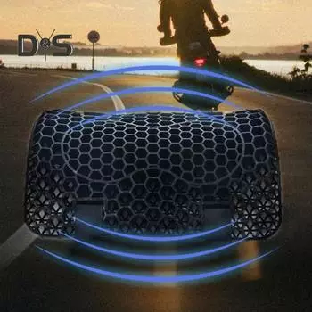 Гелевая подушка для мотоцикла, 3D сотовая структура, дышащая противоскользящая амортизирующая гелевая подушка для мотоцикла, для длительных поездок чёрный