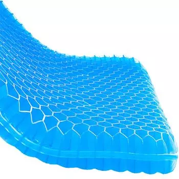 Гелевая подушка Honeycomb Подушка Zero Gravity Дышащая Подушка с рассеиванием давления тела Высокая отталкивающая способность Двойная конструкция (M)