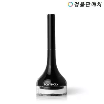 Гелевая подводка для глаз Tony Moly Back Gel с длинной кистью, нет. 1 Черный, 1 шт.