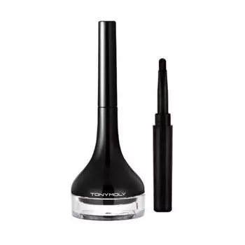 Гелевая подводка для глаз Tony Moly Back Gel с длинной кистью, нет. 1 черный, 1 шт.