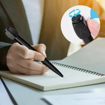 Гелевая ручка ABCD Rotation Answer с бесшумным подшипником, снимает тревогу, новый дизайн, вращающаяся гелевая ручка, школьные принадлежности синий