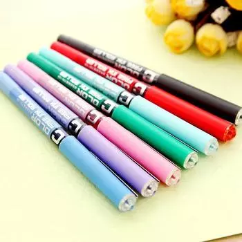 Гелевая ручка для студентов, офисные принадлежности, шариковая ручка с тонким пером, высокое качество, большая емкость чернил 14cm