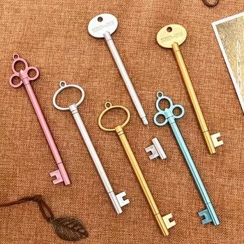 Гелевая ручка Golden Key, простая канцелярская ручка для подписи, милая стильная авторучка