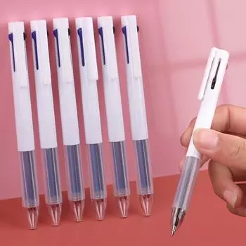 Гелевая ручка Hemu 3-цветная 0,5 мм для студентов — черные, красные и синие чернила в одной многофункциональной ручке Single [three in one]