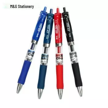 Гелевая ручка M&G K35: Классический Push Bullet, 0,5 мм, синий/черный/красный/чернильно-синий Standard