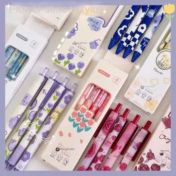 гелевая ручка с мультяшным рисунком, студенческие ручки для письма, креативная ручка для подписи, милые канцелярские принадлежности, офисные школьные принадлежности