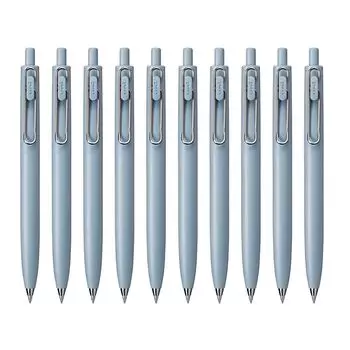 Гелевая шариковая ручка Mitsubishi Pencil One F Frost Pillar Покупка Uni-ball 0,5 мм (Ф Синий) UMNSF05F.33 [Набор из 10 штук] чёрный