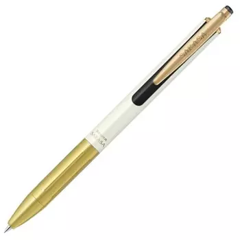 Гелевая шариковая ручка Zebra Sarasa Grand, модель 20th anniversary, корпус из белого золота 0,5 мм, черные чернила, P-JJ56-20TH-WGO