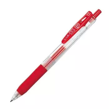 Гелевая шариковая ручка Zebra Sarasa клип красный 10 шт. 0.5 B-JJ15-R