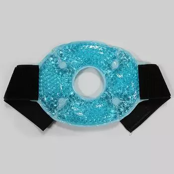 Гелевая упаковка на запястье, колене, лодыжке, обертывание для ледяной терапии для ног, рук, многоразовая подушечка для холодного компресса, охлаждающая гелевая упаковка с шариками для облегчения боли при травмах синий