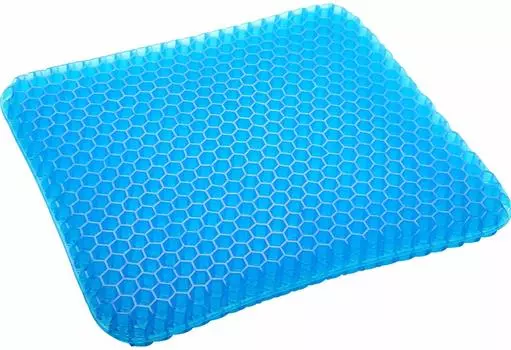 Гелевое сиденье с гелем Zero Comfortable Back Body Pressure Honeycomb 42 x 42 x 4 Работа от All Моющийся чехол в комплекте Подушка, Подушка, устойчивая к яйцам, Подушка,