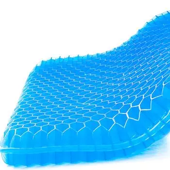 Гелевое сиденье высокое для домашнего игрового кресла [с чехлом] Подушка, Подушка, Двусторонние соты, Упругость, Работа, Удаленная работа, Автомобиль, Кресло, (M)