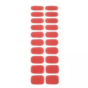 Гелевые наклейки для маникюра, полуобработанные лампой, полуотвержденные наклейки для ногтей, затвердевающие под воздействием света 6.5*18