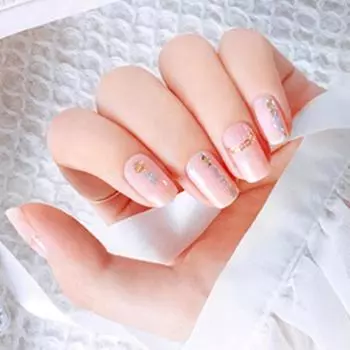 Гелевые наклейки для ногтей Gaviz 42р, 11 блестящих металлов, 1 комплект