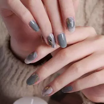 Гелевые наклейки для ногтей Glossy Blossom, 1 шт., старый фильм