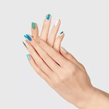 Гелевые наклейки для ногтей Nail with me, не требующие лампы, ГАЛАКТИКА, 1 шт.