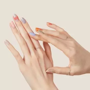 Гелевые наклейки для ногтей Nail With Me, не требующие лампы, LOVELY LOVE, 1 шт.