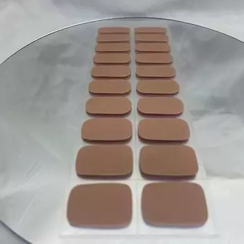 Гелевые наклейки, наклейки для дизайна ногтей, светоотверждение, светотерапия, корейские и японские наклейки 20 штук, наклейки на весь ноготь 002