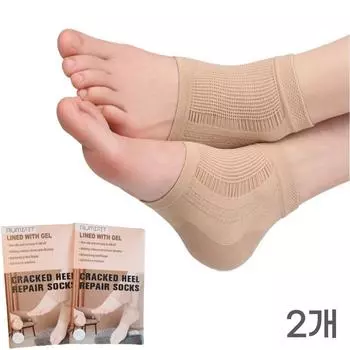 Гелевые носки Lumifit Heel Heel, защита от мозолей и трещин на пятках, 2 комплекта, 2 шт.