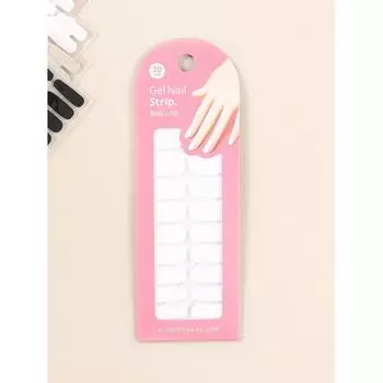 Гелевые полоски для ногтей Daiso, упаковка из 20 шт., твердые, базовые Brown (beige wrapping paper)