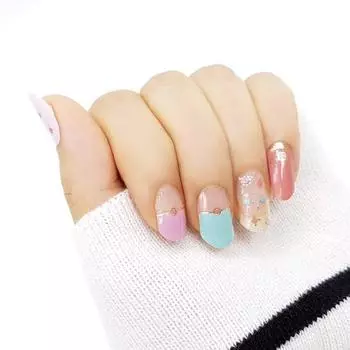 Гелевые полоски для ногтей Good Dream Stone Pearl 2, A09 Daldal Candy, 1 шт.