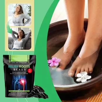 Гелевые шарики для ванночек для ног, укрепляющие ванночки для ног, уход за ногами, очищение, увлажнение, укрепление, боль от ишиаса, 15 мл One size чёрный