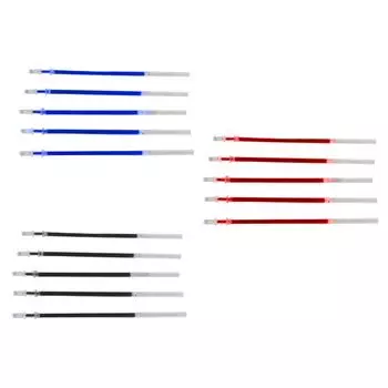 Гелевые стержни для ручек, ширина линии 0,5 мм, сглаживание, износостойкие гелевые чернила для ручек, замена Red 5 Needle Refills