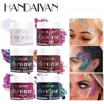 Гелевые тени для век, меняющие цвет, блестящие тени для век, патчи для лица и тела, блестящий сценический макияж, многофункциональный блестящий гель 01#