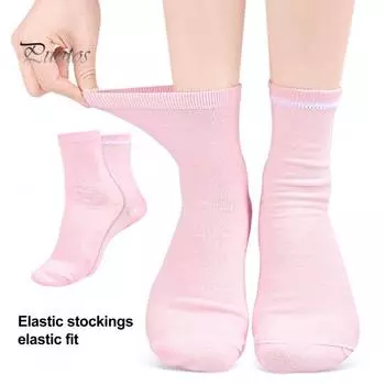 Гелевые увлажняющие носки для ног, силиконовые носки для женщин, спа-педикюрные носки для ухода за сухими потрескавшимися пятками серый