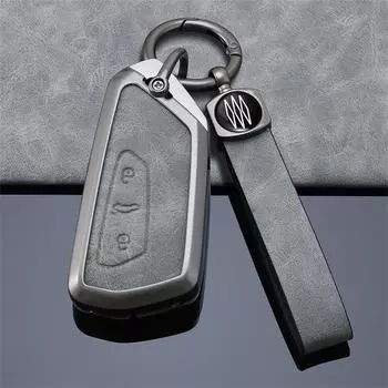 Гелевый чехол для автомобильного ключа для VW Volkswagen Golf 8 Mk8 2020 Skoda Octavia 3 кнопки смарт-кейл-пульт дистанционного управления чехлы держатель для ключей серый