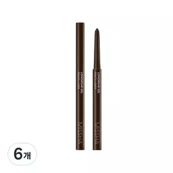 Гелевый карандаш Missha Long Wear Gel Pencil Liner 0,14 г, цвет пекановый, 6 шт.