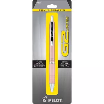 Гелевый роллер премиум-класса G2 Limited, розовое золото, черный Pilot, ручка, кончик 0,7 мм, корпус, чернила. чёрный