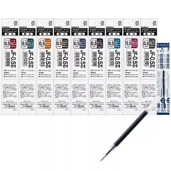 Гелевый стержень для шариковой ручки ZEBRA для Sarasa Grand, набор из 11 цветов JF-0.5 P-RJF5-AZ11C