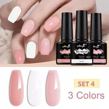 Гели для ногтей Monja УФ-лак для маникюра, дизайн в стиле диско, сияющие блестки, светоотражающий лак с эффектом замачивания