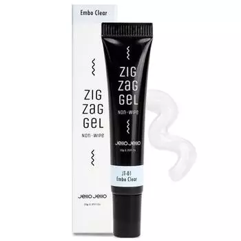 Gelozelo 3D Empo Tube Трехмерный гель для ногтей с зигзагом, JT-01 Embo Clear, 10 г, 1 шт.