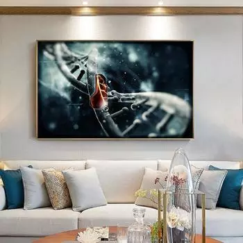 Гематологическая ДНК картина, современная технология, настенное искусство, холст с принтом, постер, нано схема для подарка, гостиной, домашнего декора, Cuadros 21x30cm No Framed