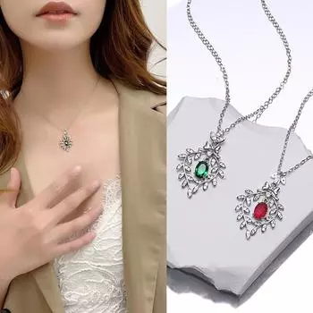 GemChic Women s Exquisite Branches Leaves Pendant Necklace Ladies Trendy Light Luxury Clavicle Chain Birthday Christmas Jewelry Gift