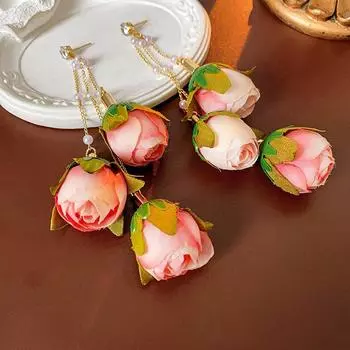 GemChic женские новые элегантные серьги-гвоздики с длинной кисточкой и бахромой из циркония в этническом стиле, ювелирные украшения в подарок на день рождения, Рождество