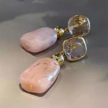 GemChic женские новые винтажные металлические смоляные серьги из камня этнические модные серьги-гвоздики на день рождения рождественский подарок на день рождения