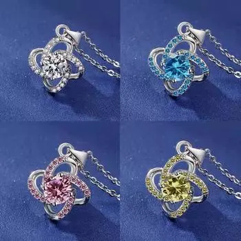 GemChic женское модное милое ожерелье с подвеской в виде четырехлистного клевера, женская изысканная универсальная цепочка, ювелирные изделия на день рождения, Рождество, подарок