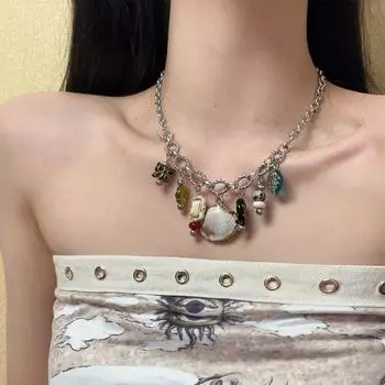 GemChic Женское Новое Винтажное Ожерелье в виде Ракушки, Цветка, Бабочки, Ключицы, Цепи, Модные Украшения На День Рождения, Рождественский Подарок