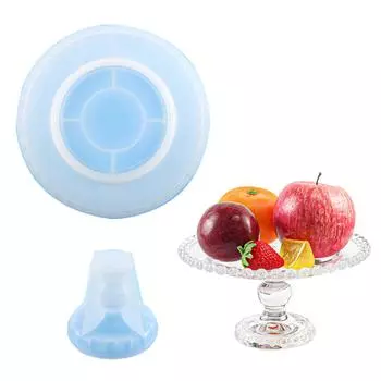 Gemeotric Coaster Mold Силиконовые формы с основанием Diy Круглая форма для лотка для хранения с любовными краями для изготовления тарелки для хранения фруктов