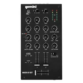 Gemini 2ch DJ микшер с функцией подключения GEMINI Bluetooth и эквалайзером усиления MXR-01BT & []
