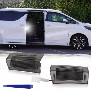 GemPro Smoke Lens White Alphard Vellfire 40 Courtesy Lamp, 3rd Row, Sliding Door Spot