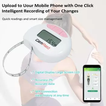 GemRed Smart Tape Measure измерительная лента для похудения BT измерительная лента для тела с приложением синий