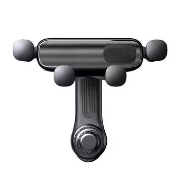 General Car Phone Holder Stand 360 Degrees Rotating Fixed Interior Air Navigation Outlet para A X4G0 Black-One size