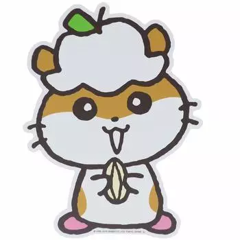 General Sticker CoroCoro Krillin Deco Wall Sticker Sanrio White x [Home Sticker] Die-cut H17.3cm W13.1cm DW-018 белый