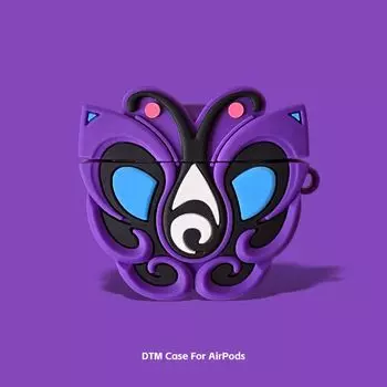 Generation 2 Third Generation Airpodspro Wireless Bluetooth Earbuds Case Third Generation 4 Generation Silicone Drop-Resistant Black Magic Fairy AirPods 4 Dark Fairy-Purple]
