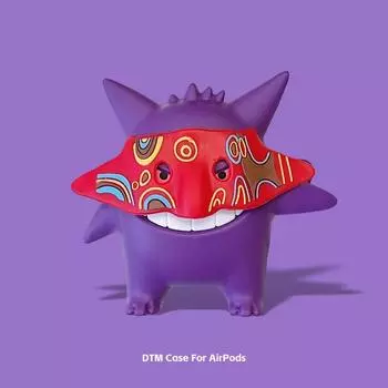 Generation and Third Generation Airpodspro Wireless Bluetooth Earbuds Case 3 Generation 4 Generation 5 Generation Silicone Pokmon Koffing Ghost AirPods 3 [Azu Geng Ghost]]